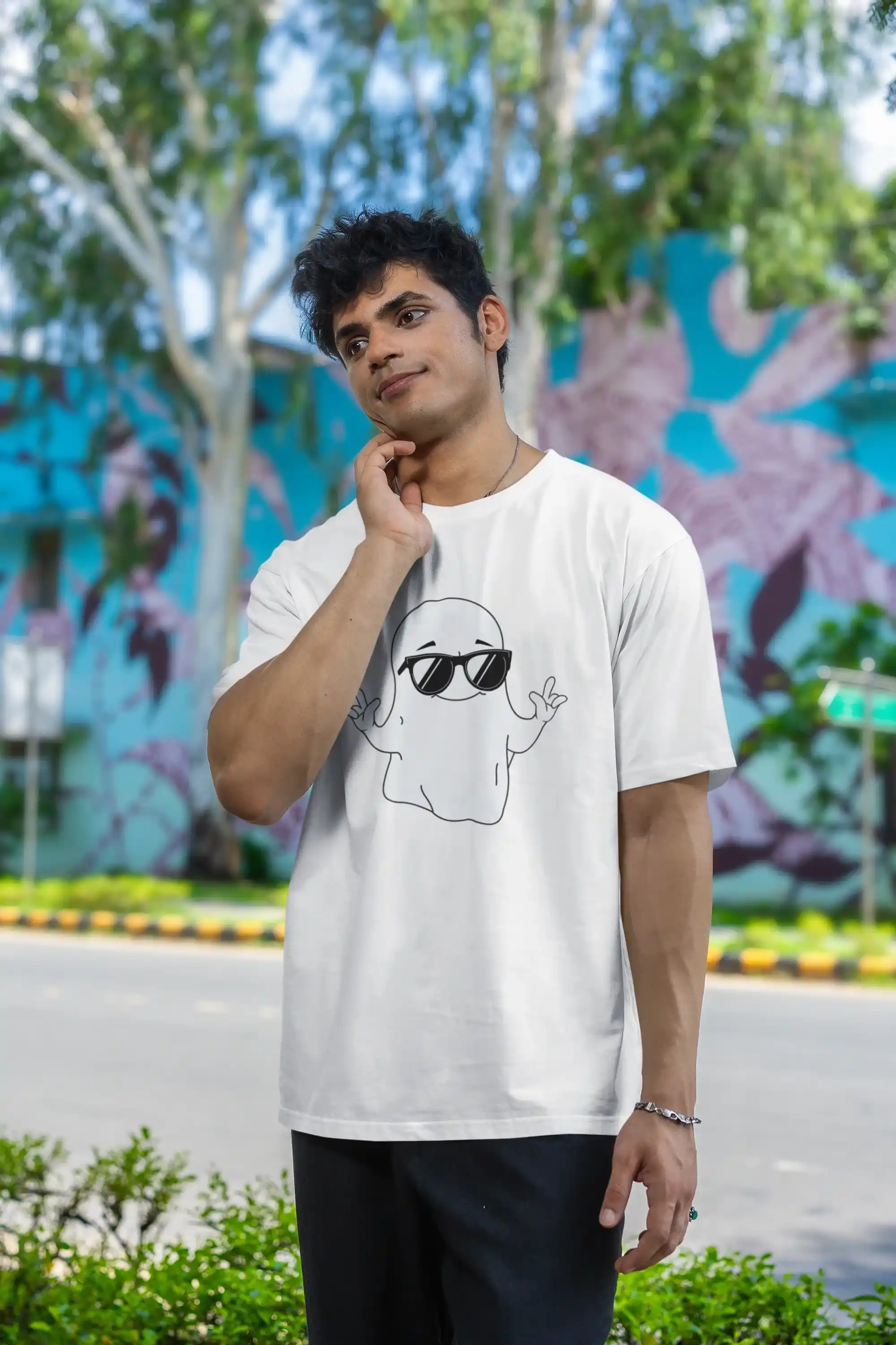 White Cool Boo T-Shirt