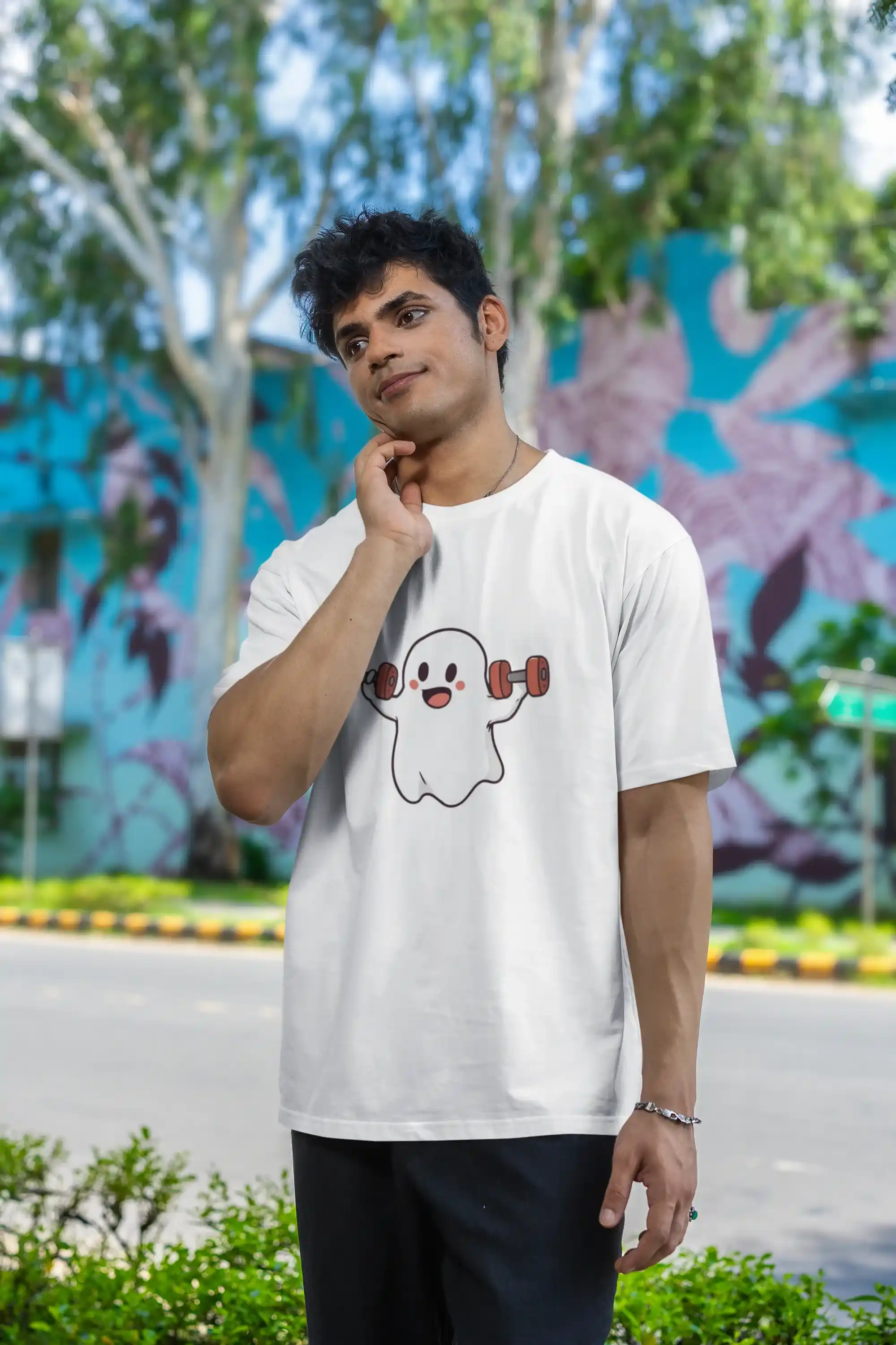 White Gym Boo T-Shirt