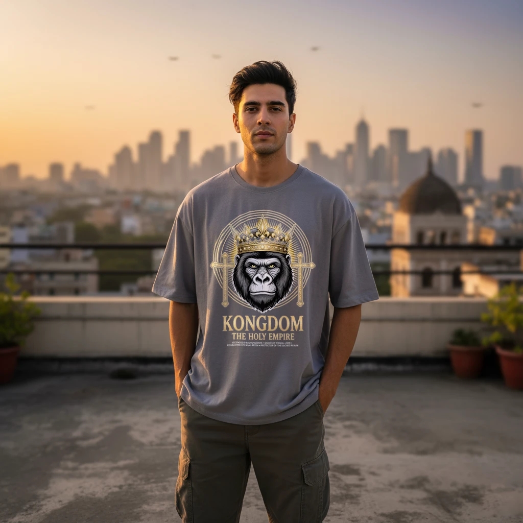 The Sovereign King: Kongdom Crown Oversized T-Shirt