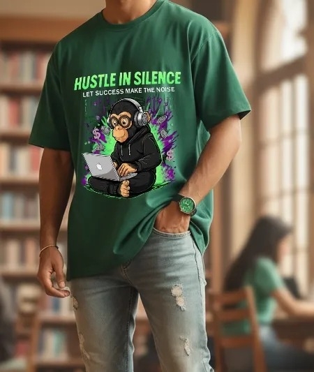 Wild Mania Green Oversized Tee